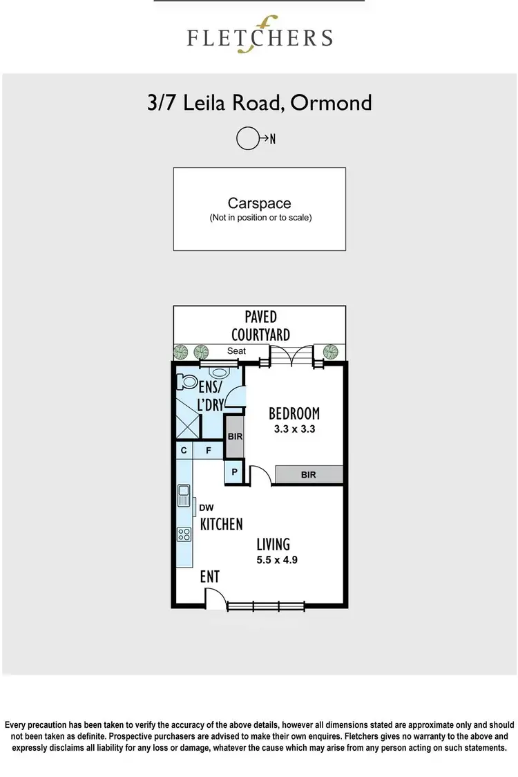 Floorplan of Homely apartment listing, 3/7 Leila Road, Ormond VIC 3204