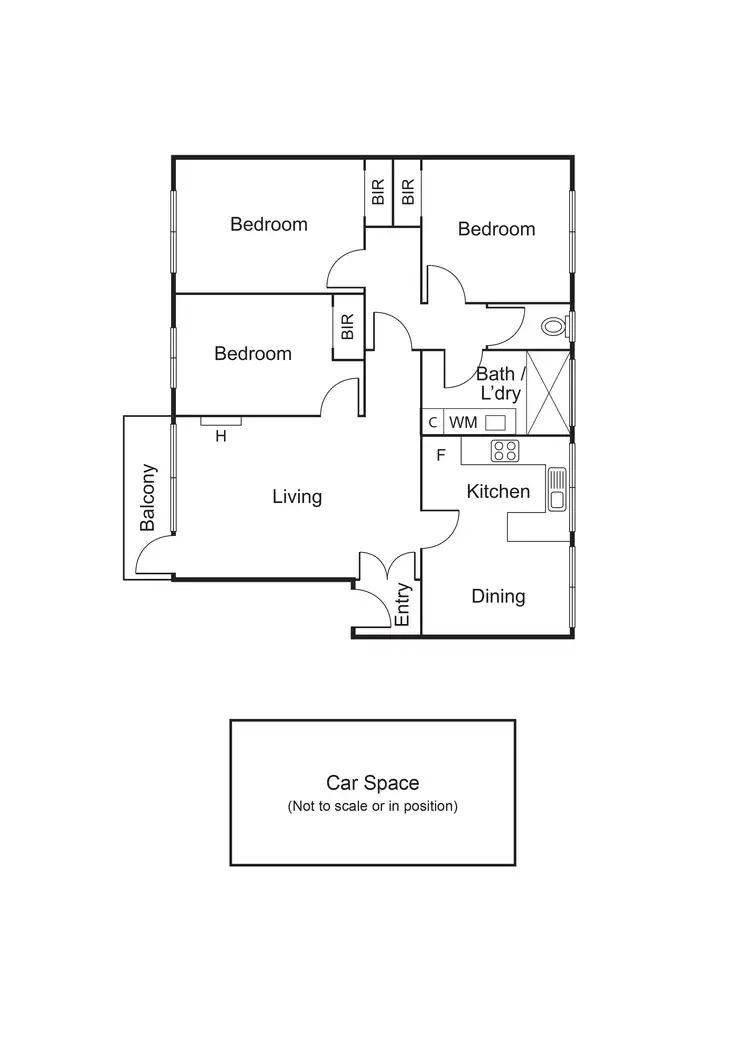 Floorplan of Homely apartment listing, 3/69 Tranmere Avenue, Carnegie VIC 3163