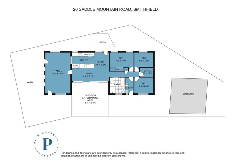 Floorplan of Homely house listing, 20 Saddle Mountain Road, Smithfield QLD 4878