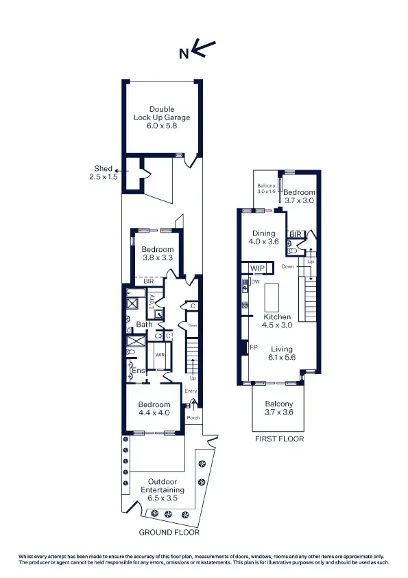Floorplan of Homely house listing, 6 Williams Bay Grove, Williamstown VIC 3016