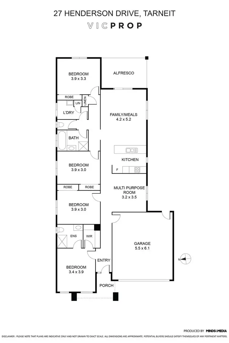 Floorplan of Homely house listing, 27 Henderson Drive, Tarneit VIC 3029