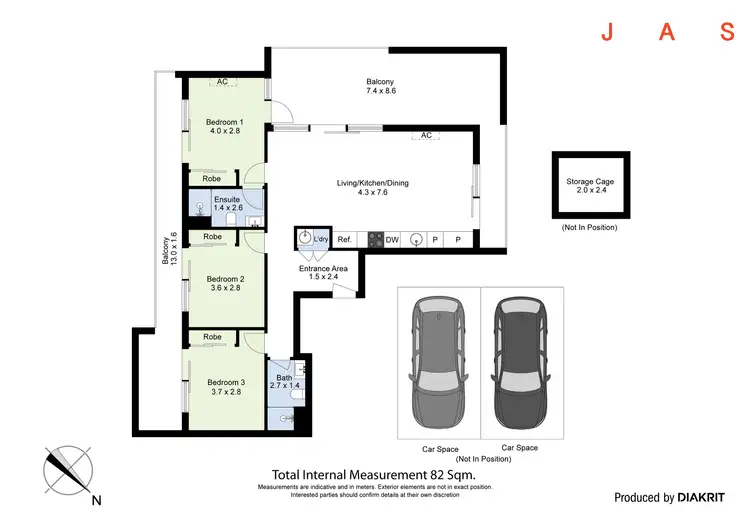 Floorplan of Homely apartment listing, 203/61 Droop Street, Footscray VIC 3011