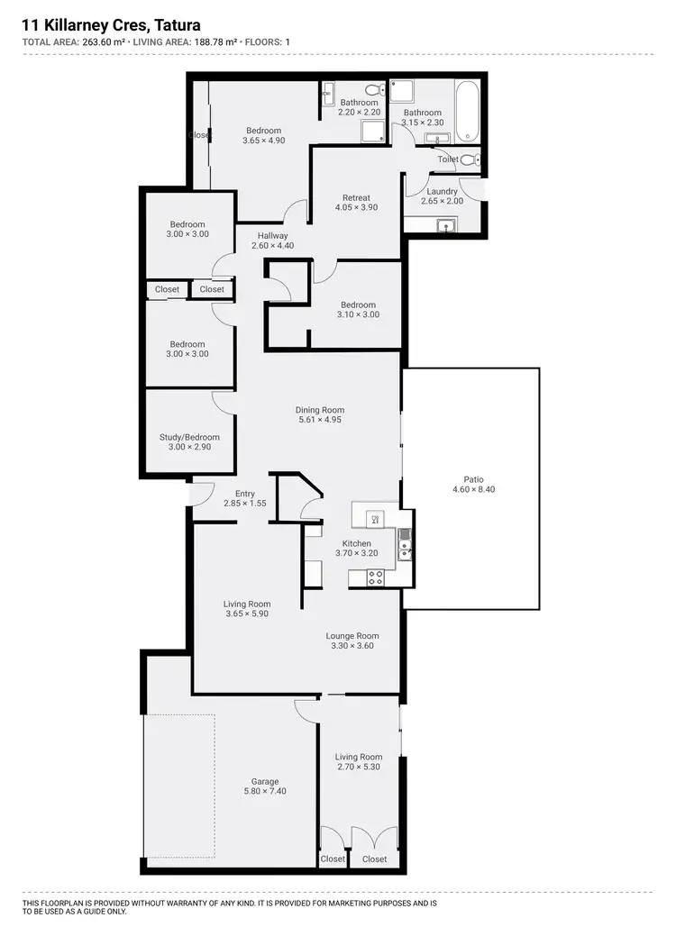 Floorplan of Homely house listing, 11 Killarney Crescent, Tatura VIC 3616