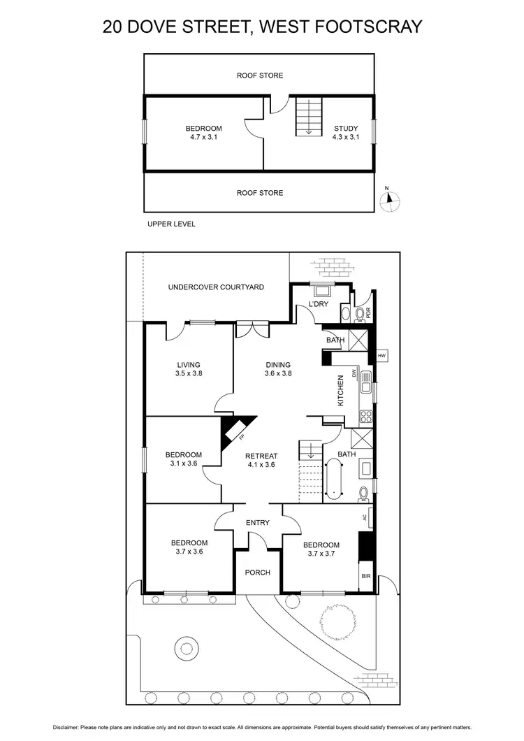 Floorplan of Homely house listing, 20 Dove Street, West Footscray VIC 3012