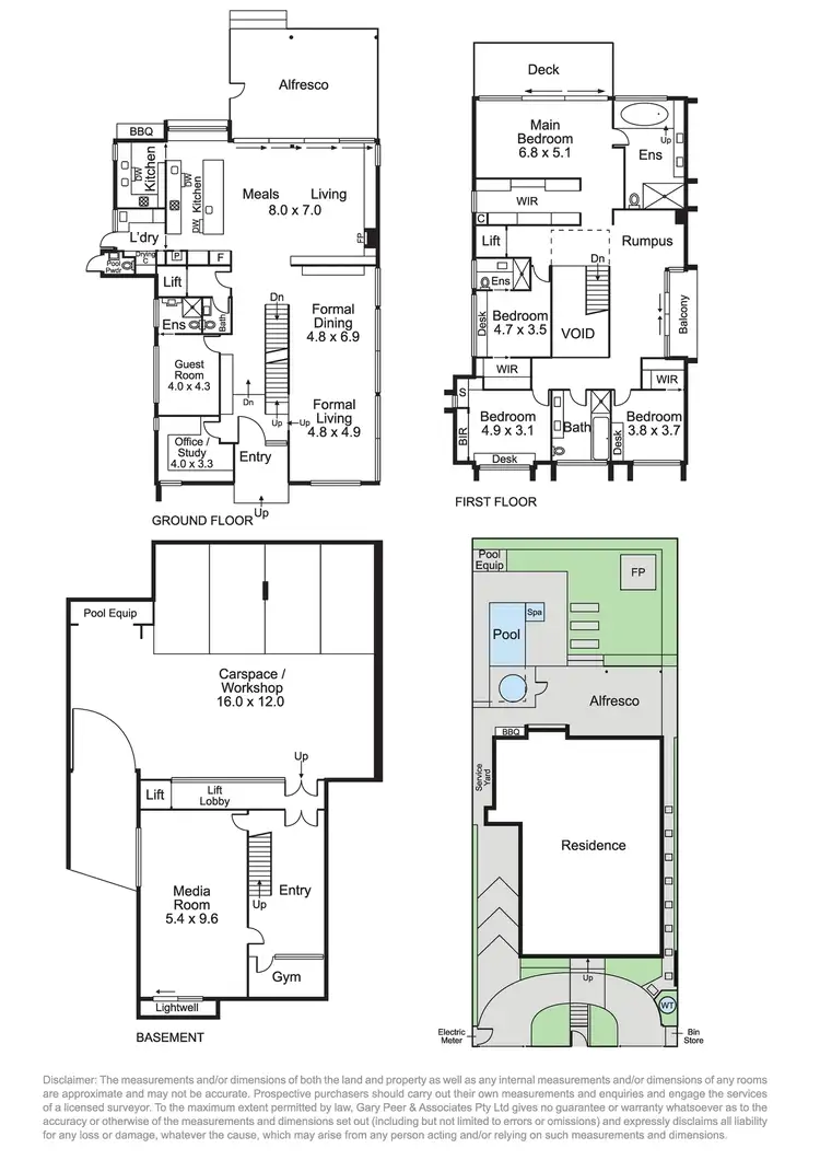 Floorplan of Homely house listing, 6 Cranham Street, Caulfield VIC 3162