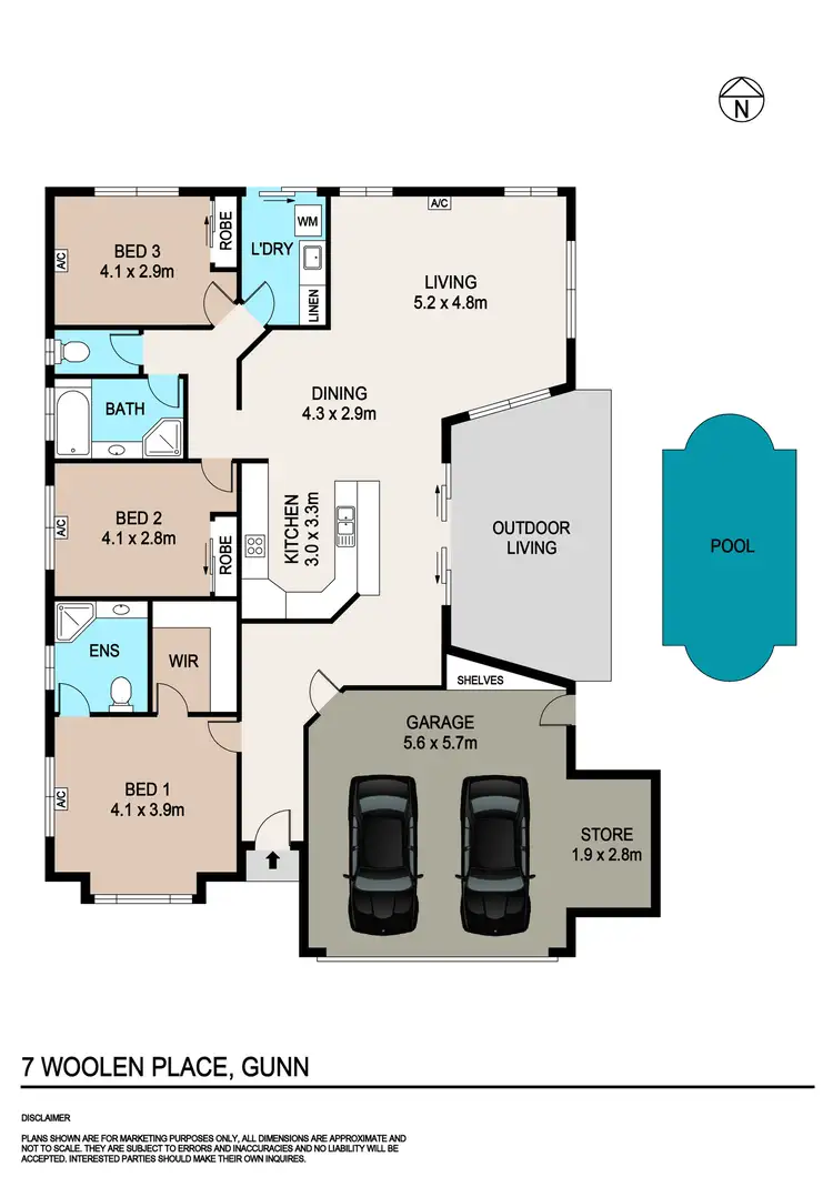 Floorplan of Homely house listing, 7 Woolen Place, Gunn NT 832