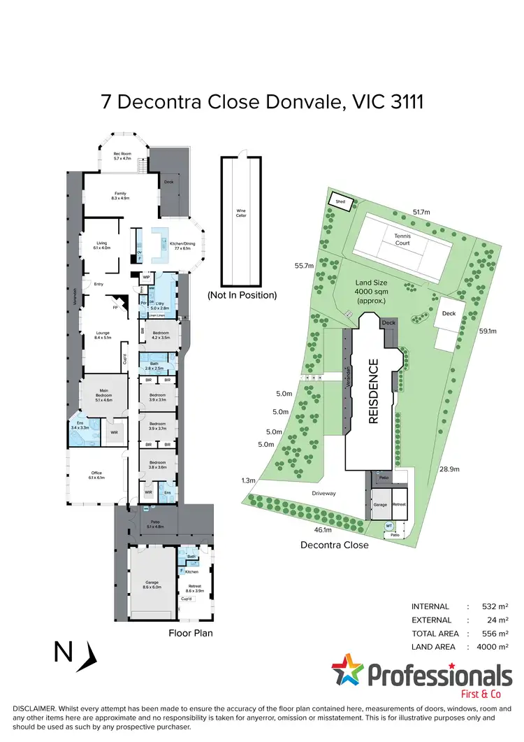 Floorplan of Homely house listing, 7 Decontra Close, Donvale VIC 3111