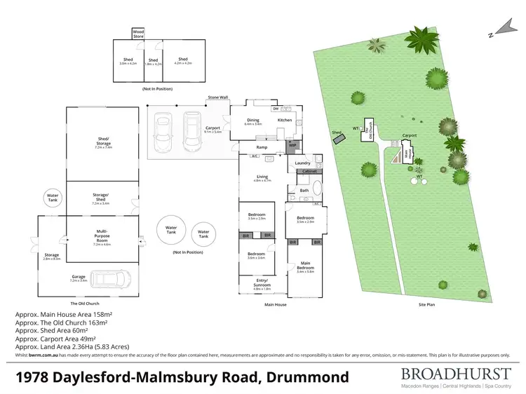 Floorplan of Homely house listing, 1978 Daylesford Malmsbury Road, Drummond VIC 3461