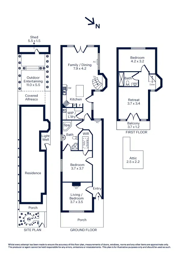 Floorplan of Homely house listing, 57 Oakbank Street, Newport VIC 3015
