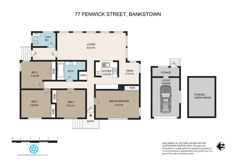Floorplan of Homely house listing, 77 Fenwick Street, Bankstown NSW 2200