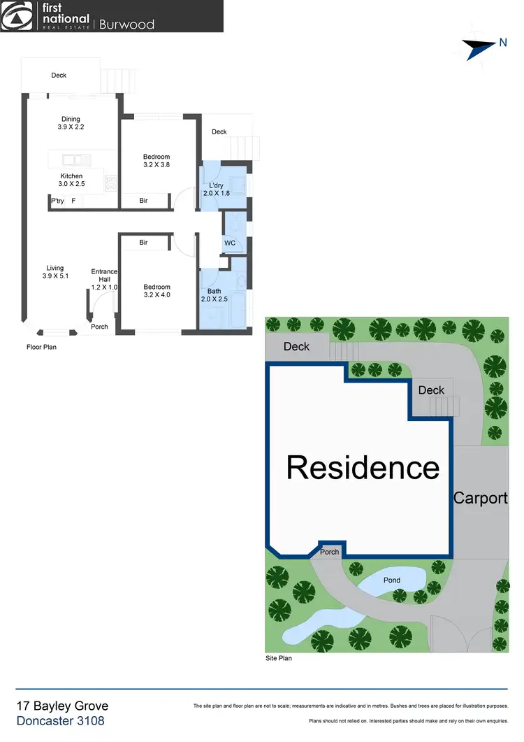 Floorplan of Homely house listing, 17 Bayley Grove, Doncaster VIC 3108