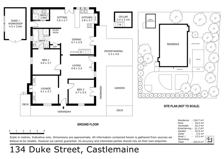 Floorplan of Homely house listing, 134 Cnr Hitchcock and Duke Street, Castlemaine VIC 3450