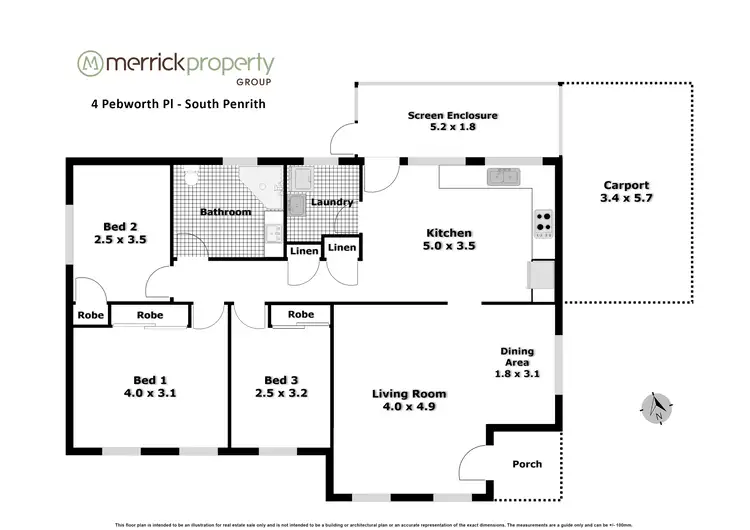 Floorplan of Homely house listing, 4 Pebworth Place, South Penrith NSW 2750