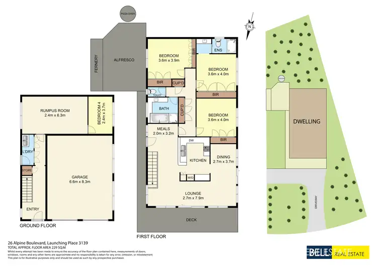 Floorplan of Homely house listing, 26 Alpine Boulevard, Launching Place VIC 3139