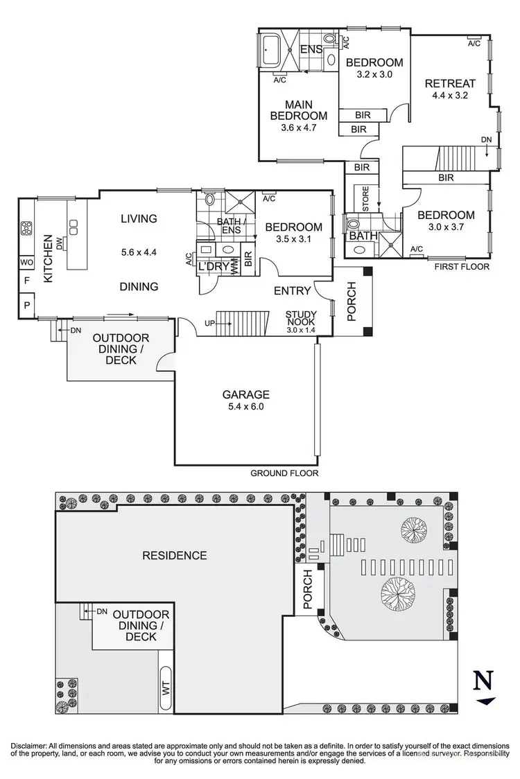 Floorplan of Homely townhouse listing, 1/22 Sunhill Road, Templestowe Lower VIC 3107
