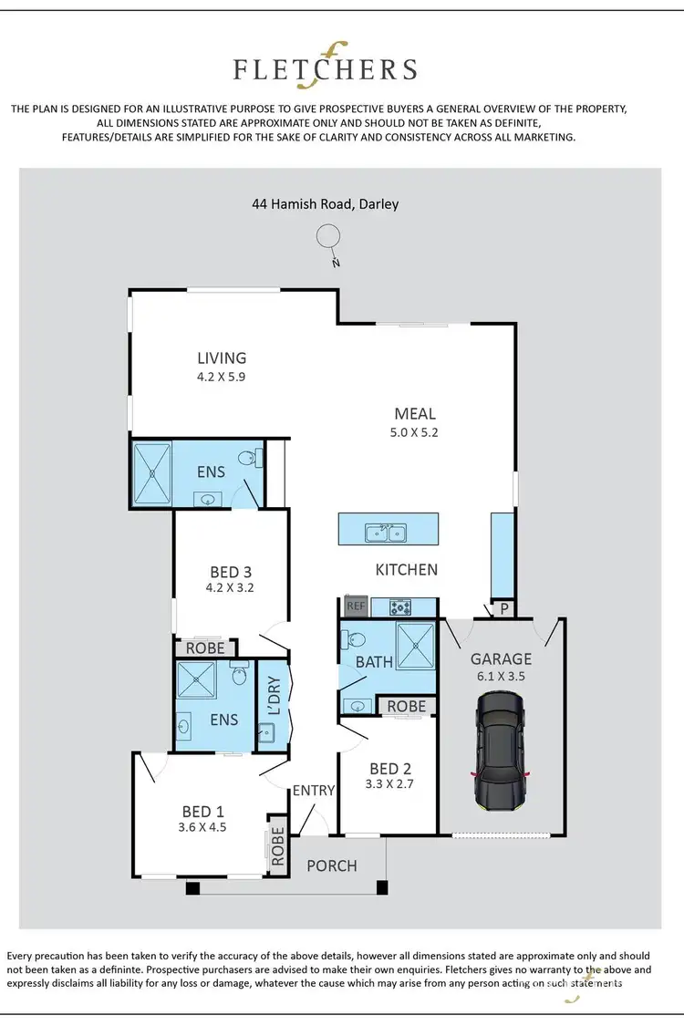 Floorplan of Homely house listing, 44 Hamish Road, Darley VIC 3340