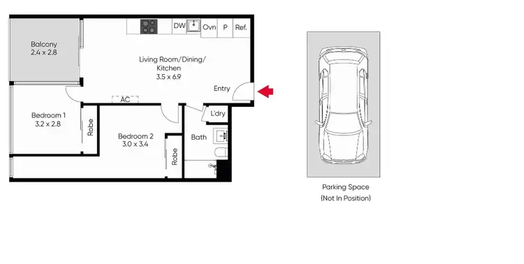 Floorplan of Homely apartment listing, 210/136 Burnley Street, Richmond VIC 3121