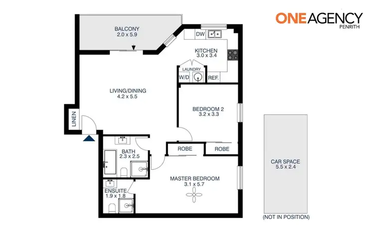 Floorplan of Homely apartment listing, 20/13-17 Regentville Road, Jamisontown NSW 2750