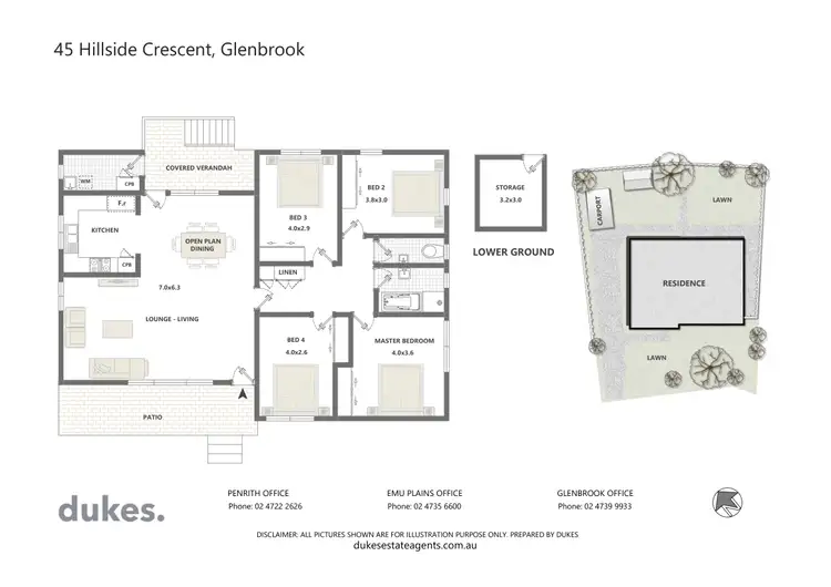 Floorplan of Homely house listing, 45 Hillside Crescent, Glenbrook NSW 2773