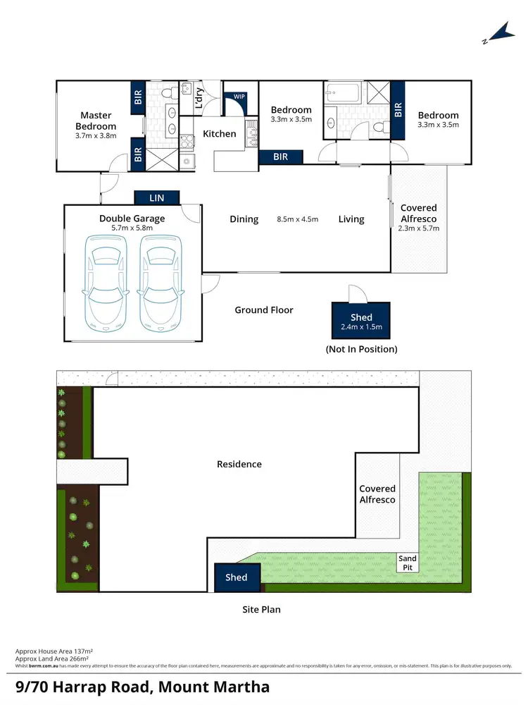 Floorplan of Homely unit listing, 9/70 Harrap Road, Mount Martha VIC 3934