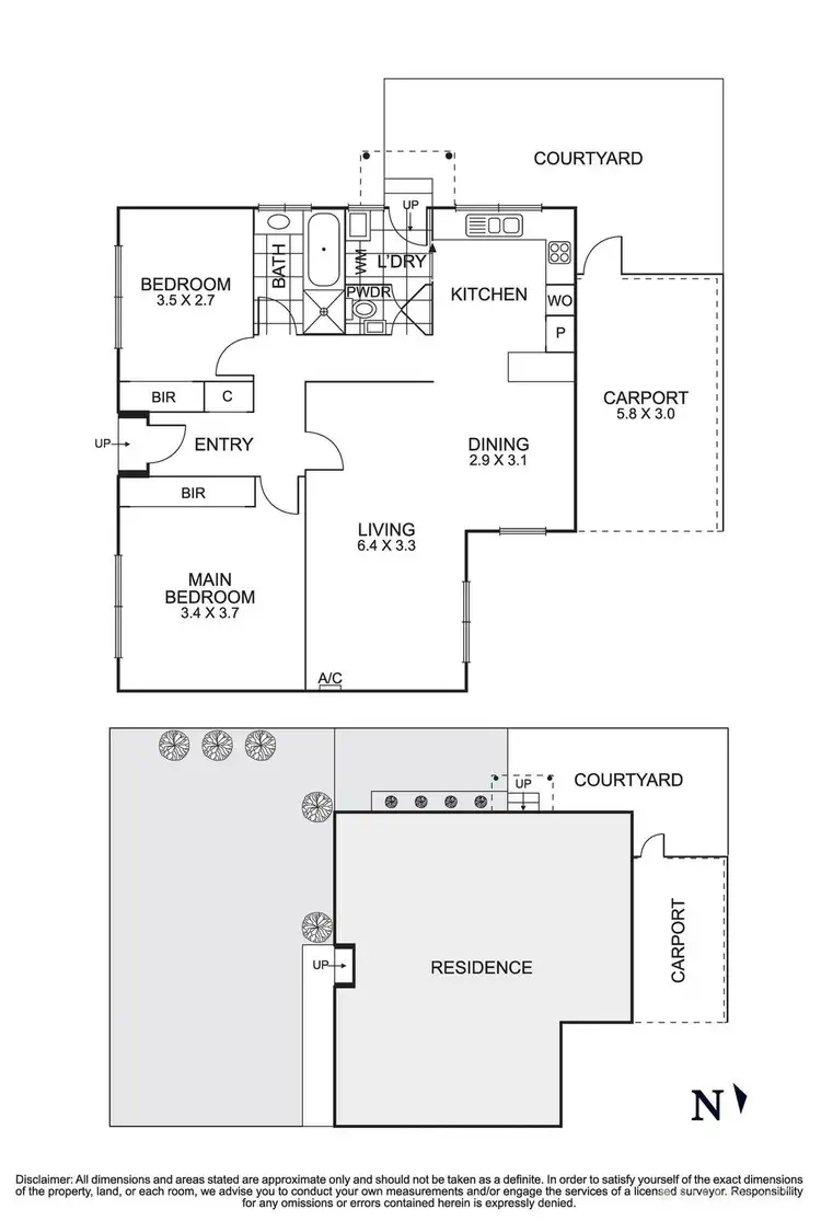 Floorplan of Homely unit listing, 1/17 Mock Street, Forest Hill VIC 3131