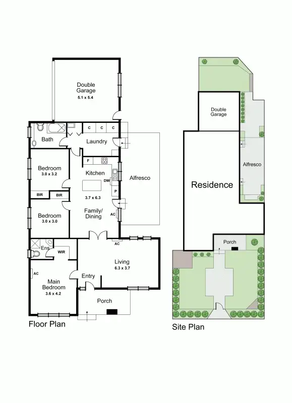 Floorplan of Homely unit listing, 1/2 Mackay Avenue, Glen Huntly VIC 3163