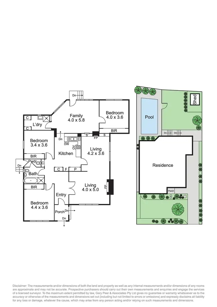Floorplan of Homely house listing, 42 Fitzgibbon Crescent, Caulfield North VIC 3161