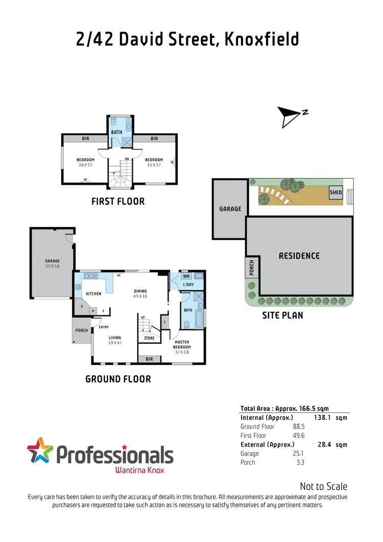 Floorplan of Homely townhouse listing, 2/42 David Street, Knoxfield VIC 3180