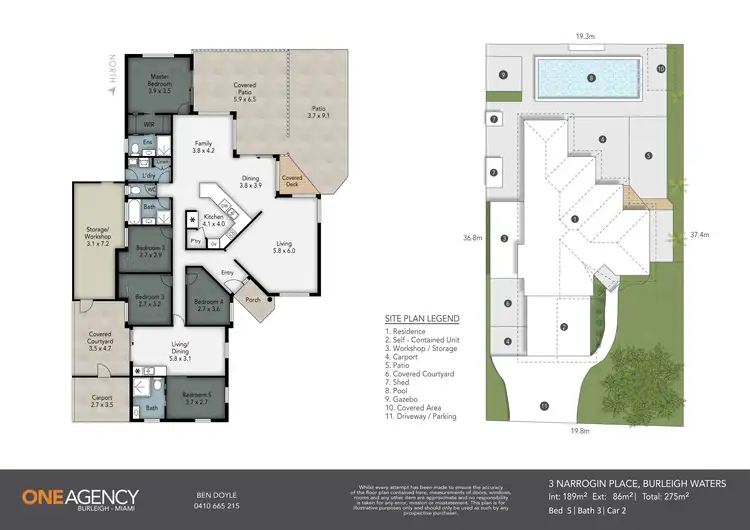 Floorplan of Homely house listing, 3 Narrogin Place, Burleigh Waters QLD 4220