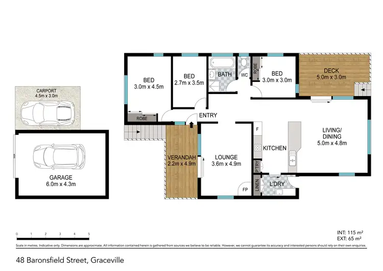 Floorplan of Homely house listing, 48 Baronsfield Street, Graceville QLD 4075