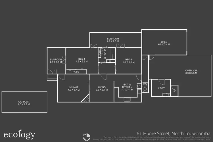 Floorplan of Homely house listing, 61 Hume Street, North Toowoomba QLD 4350