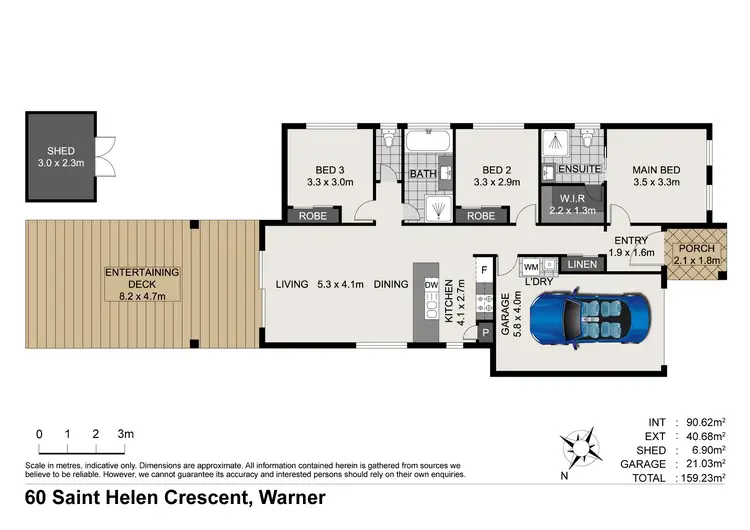 Floorplan of Homely house listing, 60 Saint Helen Crescent, Warner QLD 4500
