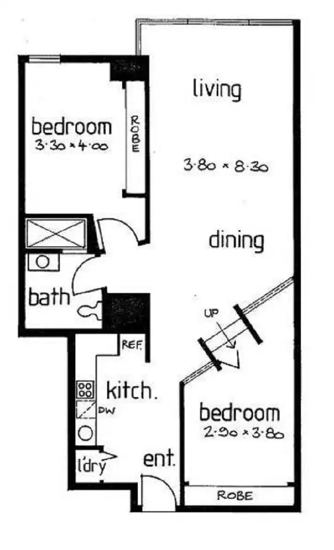 Floorplan of Homely apartment listing, 601/31 Spring Street, Melbourne VIC 3000