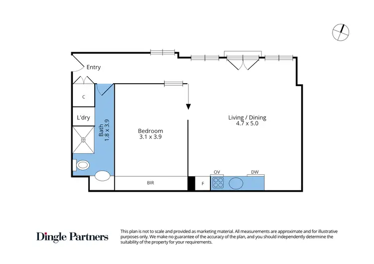 Floorplan of Homely apartment listing, 915/422 Collins Street, Melbourne VIC 3000
