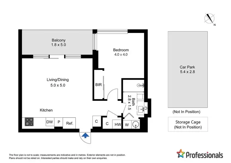 Floorplan of Homely apartment listing, 3C/8 Waterside Place, Docklands VIC 3008