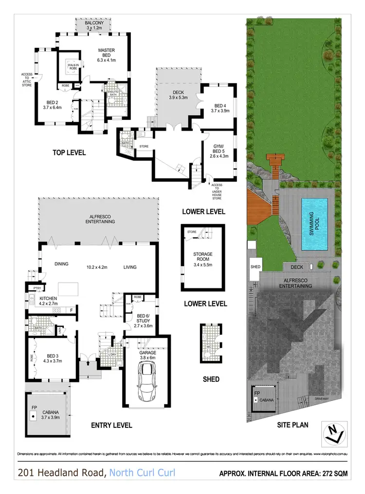 Floorplan of Homely house listing, 201 Headland Road, North Curl Curl NSW 2099