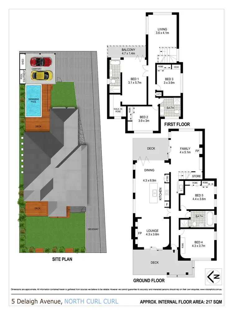 Floorplan of Homely house listing, 5 Delaigh Avenue, North Curl Curl NSW 2099