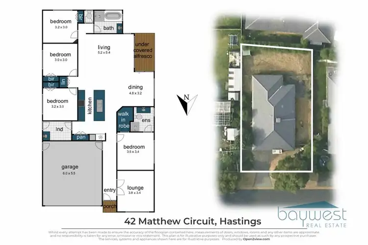 Floorplan of Homely house listing, 42 Matthew Circuit, Hastings VIC 3915