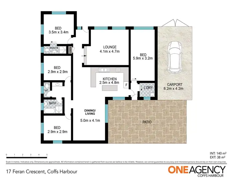 Floorplan of Homely house listing, 17 Feran Crescent, Coffs Harbour NSW 2450