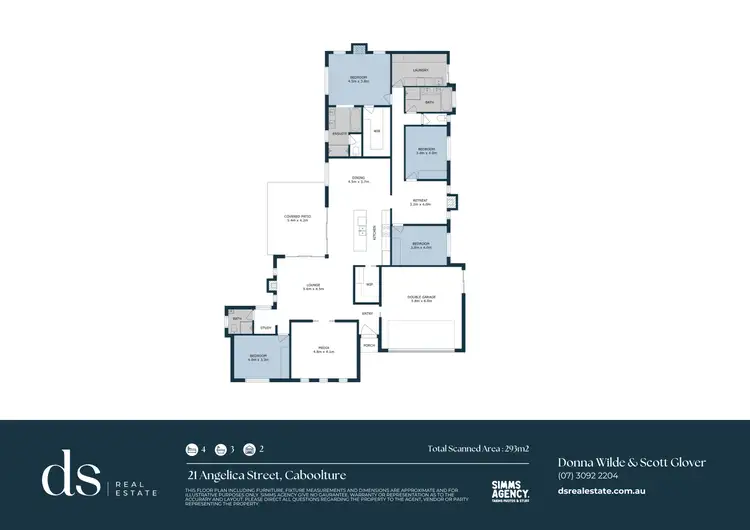 Floorplan of Homely house listing, 21 Angelica Street, Caboolture QLD 4510