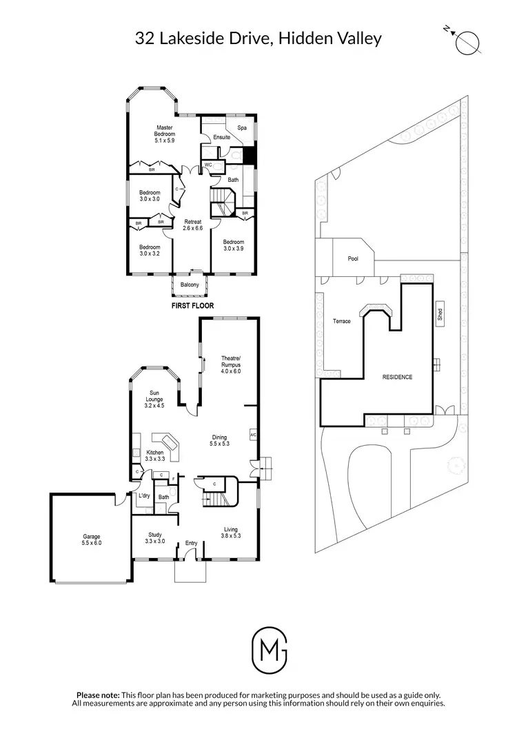 Floorplan of Homely house listing, 32 Lakeside Drive, Hidden Valley VIC 3756