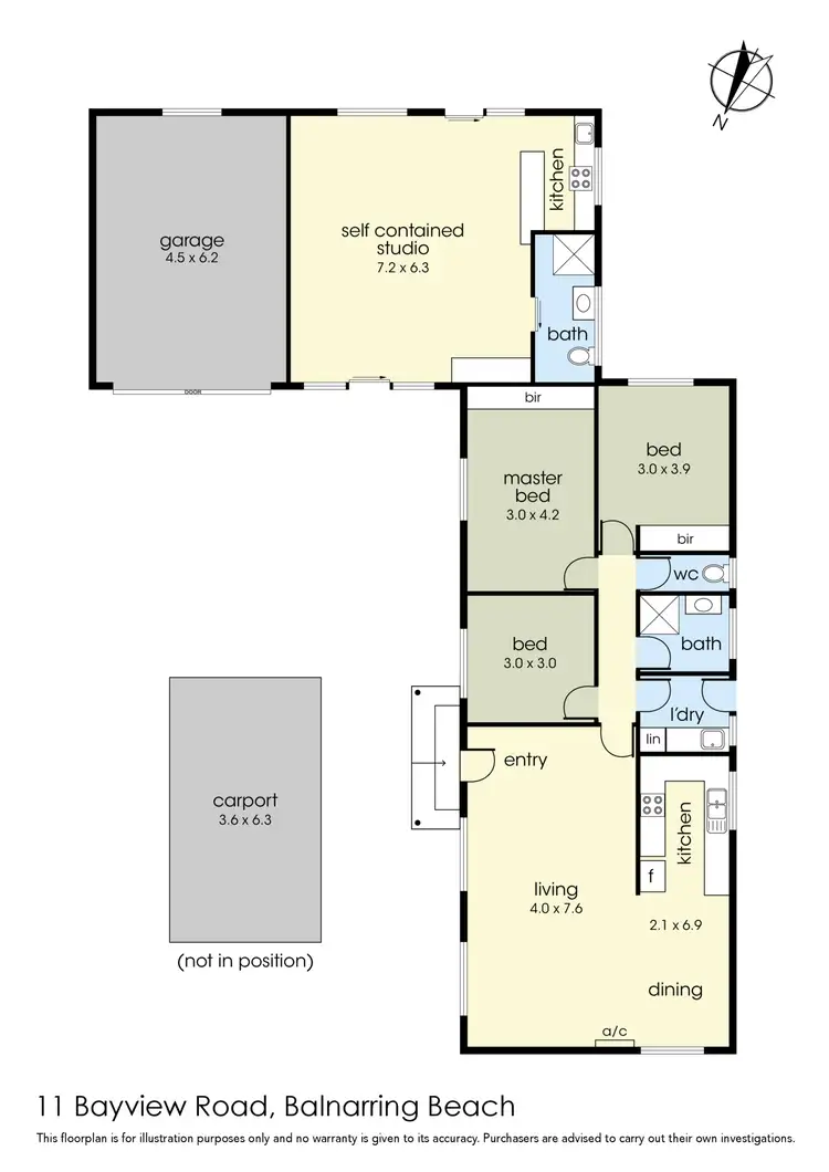 Floorplan of Homely house listing, 11 Bayview Road, Balnarring Beach VIC 3926