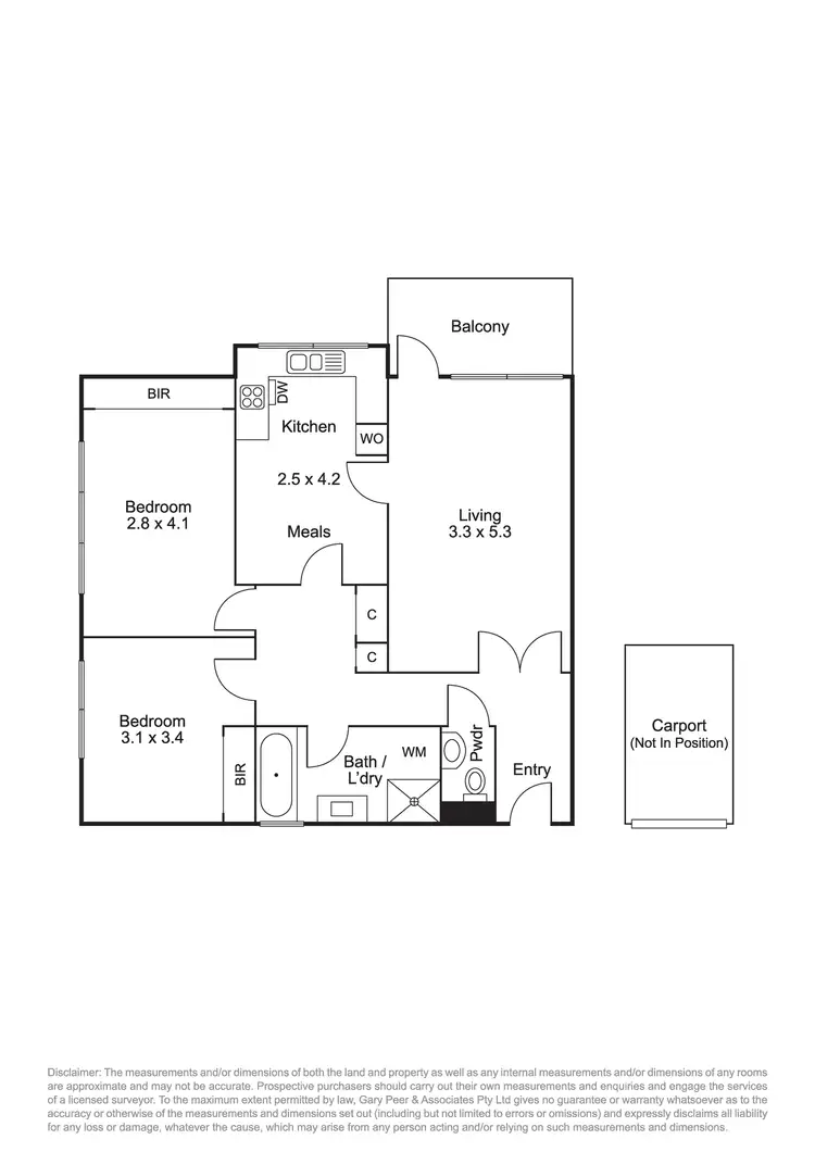 Floorplan of Homely apartment listing, 11/66-68 Chapel Street, St Kilda VIC 3182