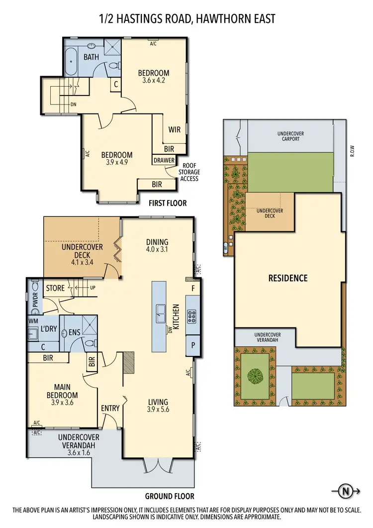 Floorplan of Homely house listing, 1/2 Hastings Road, Hawthorn East VIC 3123