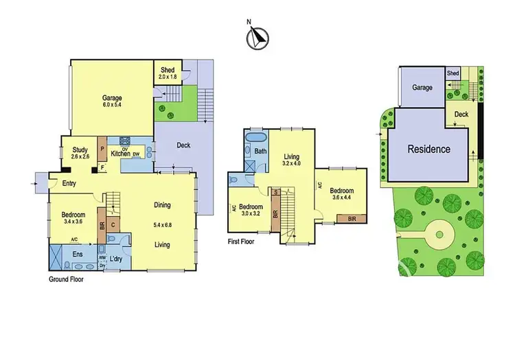 Floorplan of Homely townhouse listing, 1/84 Karingal Drive, Eltham North VIC 3095