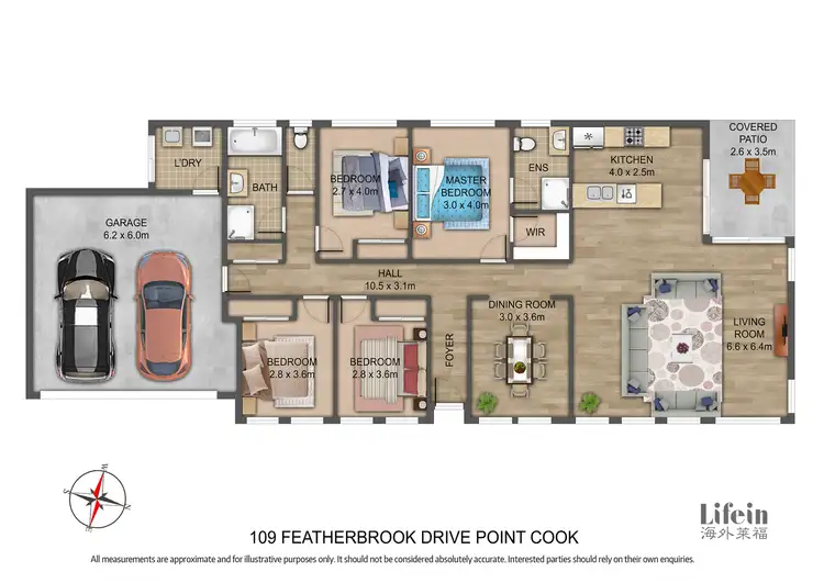 Floorplan of Homely house listing, 109 Featherbrook Drive, Point Cook VIC 3030