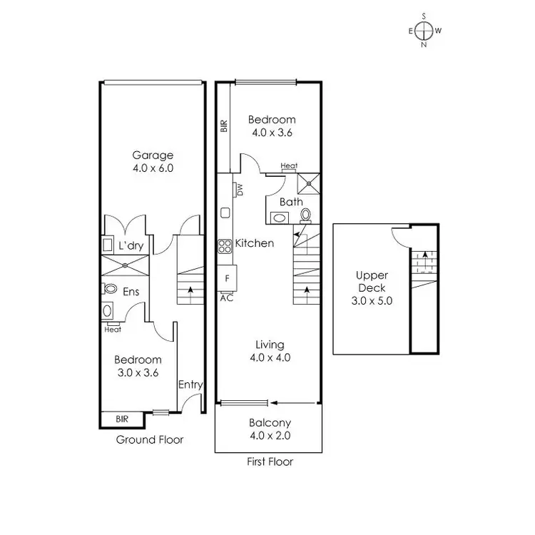 Floorplan of Homely townhouse listing, 11/22 Buckingham Street, Richmond VIC 3121