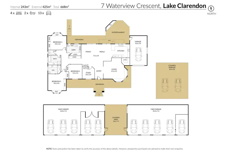 Floorplan of Homely house listing, 7 Waterview Crescent, Lake Clarendon QLD 4343
