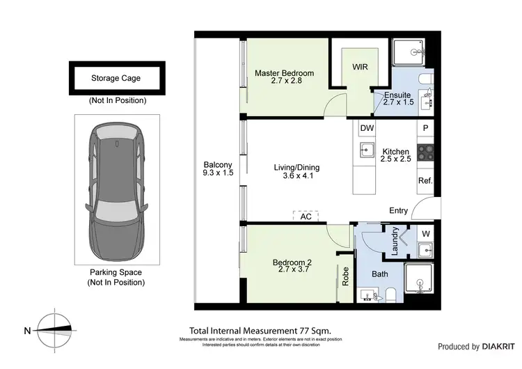 Floorplan of Homely apartment listing, 413/125 Francis Street, Yarraville VIC 3013