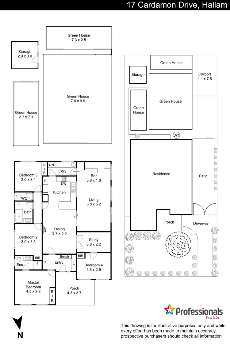 Floorplan of Homely house listing, 17 Cardamon Drive, Hallam VIC 3803